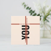 Modern Motivational Event Invitation Card | Semina Kaart (Staand voorkant)