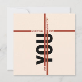 Modern Motivational Event Invitation Card | Semina Kaart