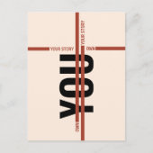 Modern Motivational Event Invitation Card | Semina Uitnodiging Briefkaart (Voorkant)