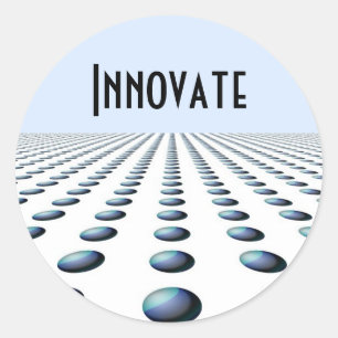 Modern Motiverend Ontwerp - Innoveer Ronde Sticker