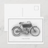  "Modern Motor Bicycle" Briefkaart (Voorkant / Achterkant)