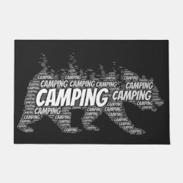 Modern Mountain Black Beer Walking Deurmat