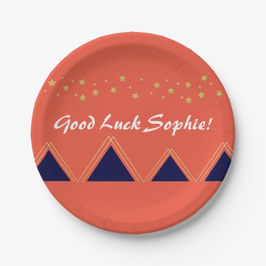 Modern Mountain Bord - Koraal (Voorkant)