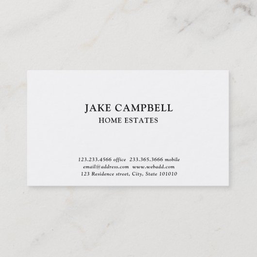 Modern Mountain Landscape Sun | Visitekaartje (Achterkant)