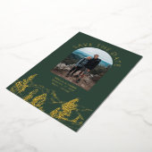 Modern Mountain Outdoors Wedding Save The Date Folie Uitnodiging (Gedraaid)