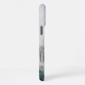 Modern Mountain Peak Monogram iPhone Hoesje (Rechterkant)