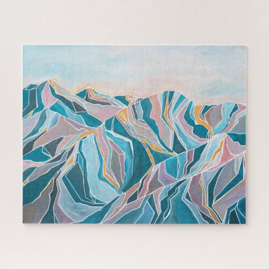 Modern Mountain Puzzle Legpuzzel (Horizontaal)