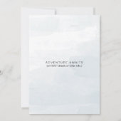 Modern Mountain Woodland Forest bruiloft uitnodige Kaart (Achterkant)