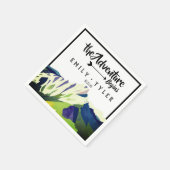 Modern Mountain Woodland Forest Huwelijk Custom Servet (Hoek)