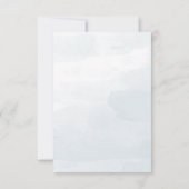 Modern Mountain Woodland Forest Wedding RSVP Kaartje (Achterkant)