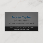 Modern Mover Moving Services Logistics Company Visitekaartje (Achterkant)