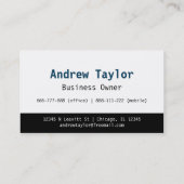 Modern Mover Transport Services Logistics Company Visitekaartje (Achterkant)