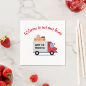 Modern Moving Aangepersonaliseerd Servet (Insitu)