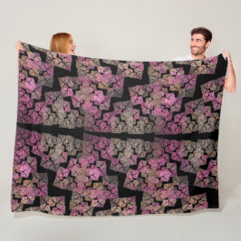 Modern mozaïek - fractal art fleece deken