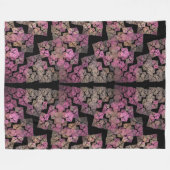 Modern mozaïek - fractal art fleece deken (Voorkant (Horizontaal))