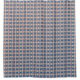Modern mozaïek geometrisch abstract patroon 1298 douchegordijn