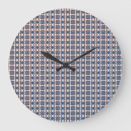 Modern mozaïek geometrisch abstract patroon 1298 grote klok