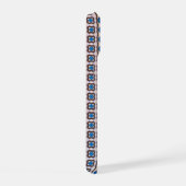 Modern mozaïek geometrisch abstract patroon 1298 iPhone 15 case (Rechterkant)