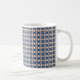 Modern mozaïek geometrisch abstract patroon 1298 koffiemok