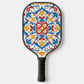 modern mozaïek, Mandala-Patroon Pickleball Paddle (Achterkant)