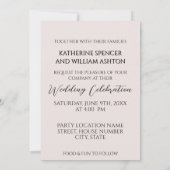 Modern Mozaïek met monogram bruiloft Uitnodiging (Achterkant)