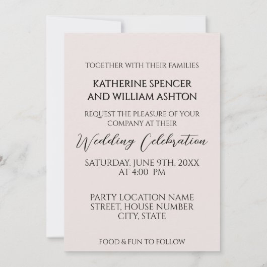 Modern Mozaïek met monogram bruiloft Uitnodiging (Achterkant)