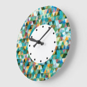 Modern mozaïekwandklokontwerp grote klok (Hoek)