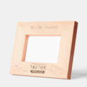 Modern Mr and Mrs Couple Love Script  Gegraveerde Lijstjes (Links)