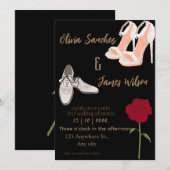 Modern Mr and Mrs wedding gold Kaart (Voorkant / Achterkant)