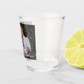 Modern Mr & Mrs Custom Photo Pas getrouwd Wedding Shot Glas (Rechts)