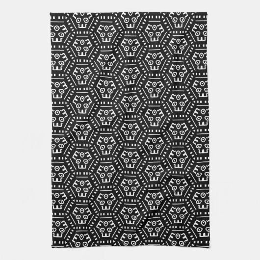 Modern Mud Cloth Ethnic Pattern Kitchen Towel Theedoek (Verticaal)