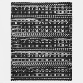 Modern Mudcloth Blanket Fleece Deken