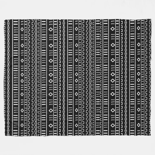 Modern Mudcloth Blanket Fleece Deken (Voorkant (Horizontaal))