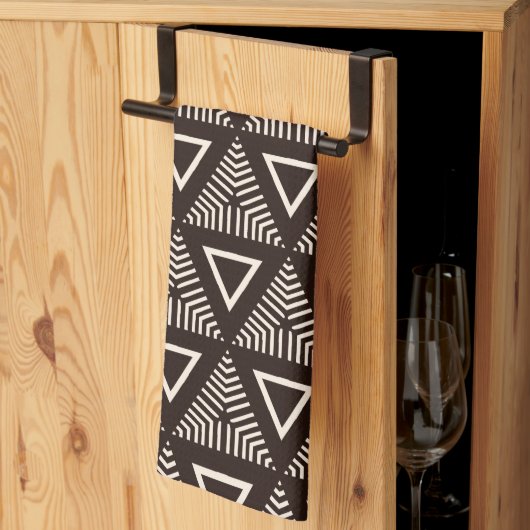 Modern Mudcloth Ethnic Pattern Kitchen Towel Theedoek (Derde Gevouwen)