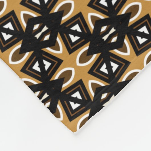 Modern Mudcloth Fleece Blanket (Hoek)