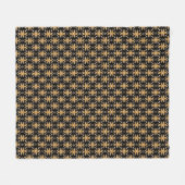 Modern Mudcloth Fleece Blanket Deken (Voorkant (Horizontaal))