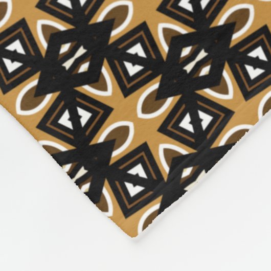 Modern Mudcloth Fleece Blanket Deken (Hoek)