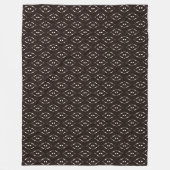 Modern Mudcloth Tribal Fleece Blanket Deken (Voorkant)