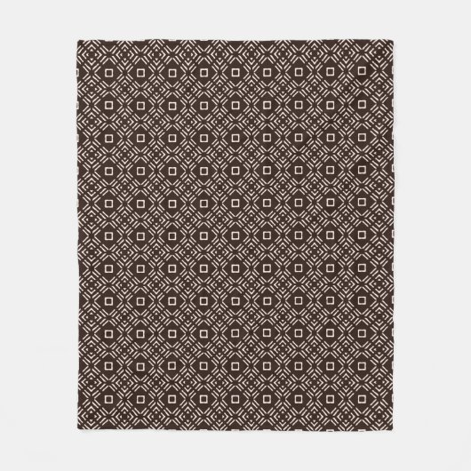 Modern Mudcloth Tribal Fleece Blanket Deken (Voorkant)