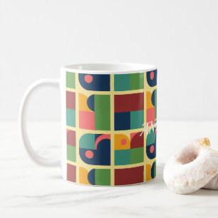 Modern Mug - Abstract Geometric Pattern Koffiemok