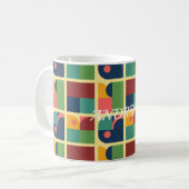 Modern Mug - Abstract Geometric Pattern Koffiemok (Voorkant links)
