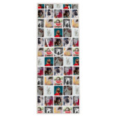 Modern Multi Foto Vierkant Insta Patroon Wijn Cadeautas (Achterkant)