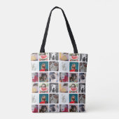 Modern multi-fotopatroon tote bag (Achterkant)