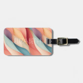 Modern multi-kleurenpatroon 2 bagagelabel (Voorkant horizontaal)
