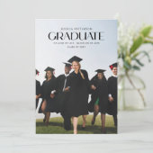 Modern Multi Photo University Afstuderen Afstudere Aankondiging (Staand voorkant)