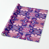 Modern multicolor classic floral pattern design   cadeaupapier (Uitgerold)