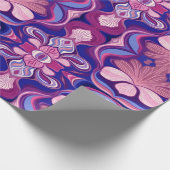 Modern multicolor classic floral pattern design   cadeaupapier (Hoek)