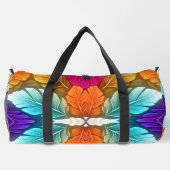 Modern multicolor klassieke stof patroon plunjezak (Achterkant)