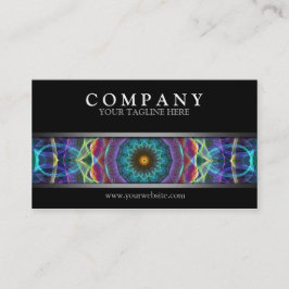 Modern multicolor Mandala Visitekaartje