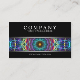 Modern multicolor Mandala Visitekaartje